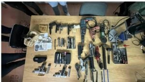 Bang out of order! Bolt bikers busted for flogging DIY firearms