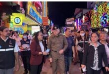 Street patrol cracks down on Pattaya Walking Street sleaze