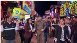 Street patrol cracks down on Pattaya Walking Street sleaze