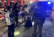 Market row turns ugly as perfume punks brawl in Pattaya