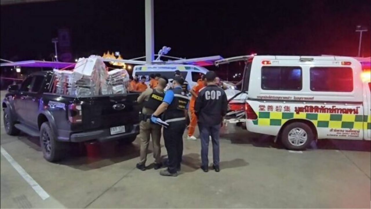 Businessman shot dead in Kanchanaburi mall car park