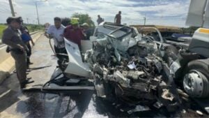 Fatal collision in Ayutthaya: Car and truck crash claims life