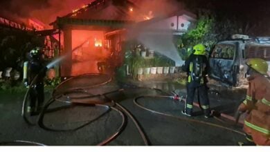 Severe blaze in Udon Thani destroys house and van