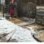 Car fire in Nonthaburi spreads to four homes causing major damage | Thaiger