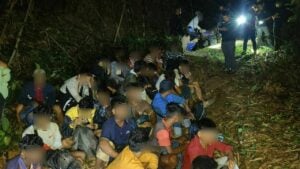 Thai police thwart migrant smuggling after truck stuck in mud