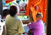 Grandmother flees to temple to escape loan sharks in Chon Buri