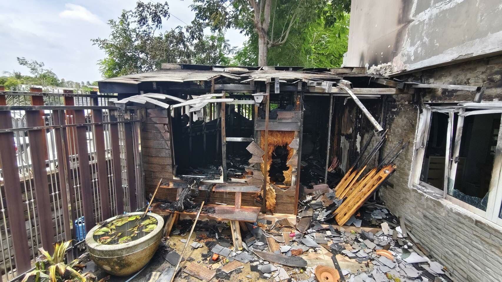 Blaze of rage! Fire guts bedroom after bitter family feud in Pattaya | News by Thaiger
