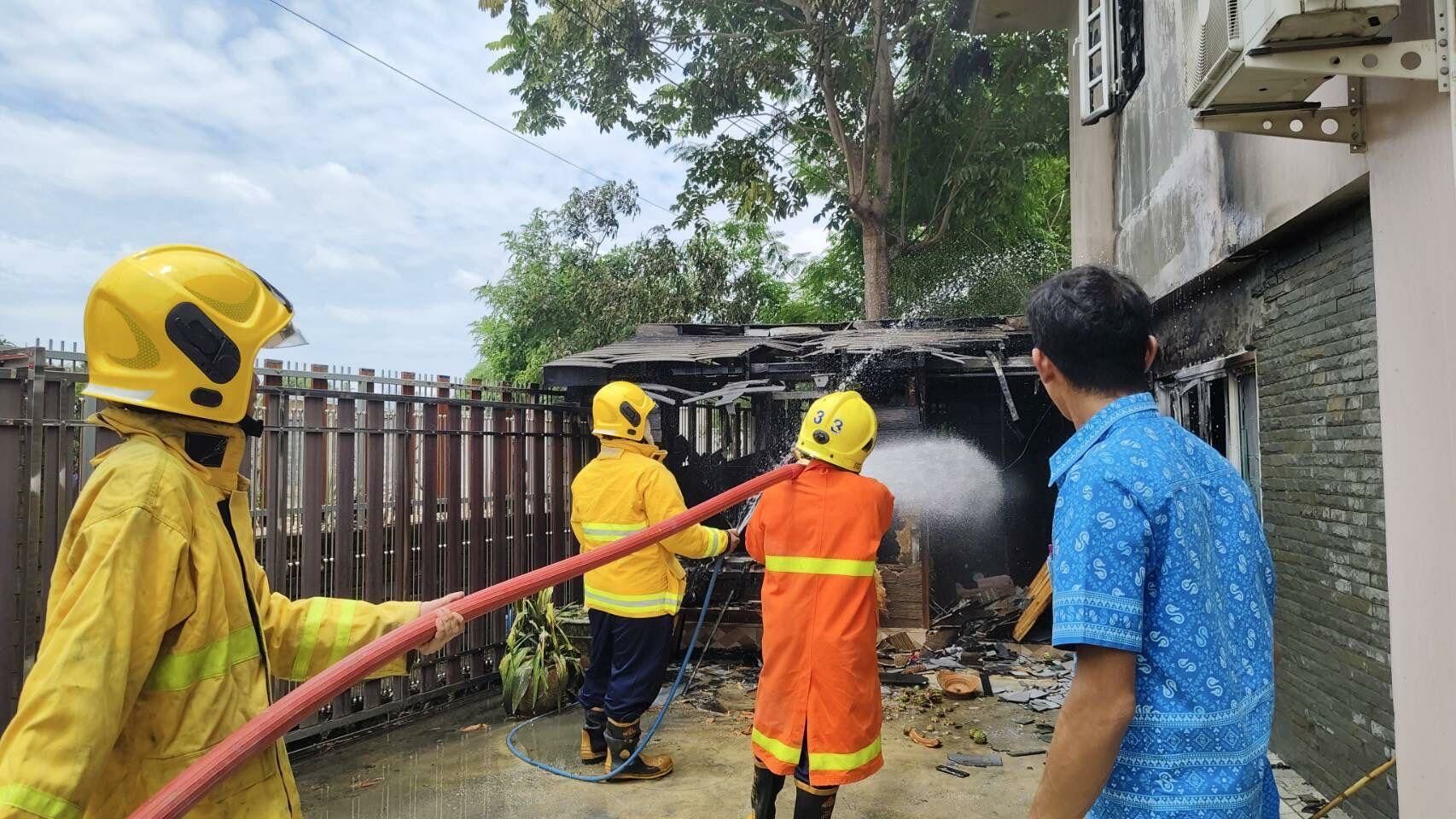 Blaze of rage! Fire guts bedroom after bitter family feud in Pattaya | News by Thaiger