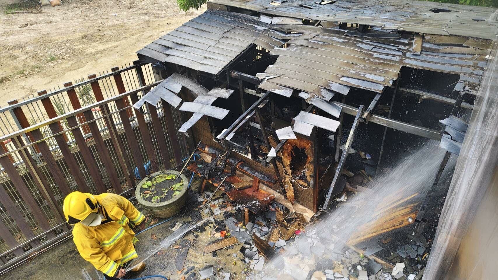 Blaze of rage! Fire guts bedroom after bitter family feud in Pattaya | News by Thaiger