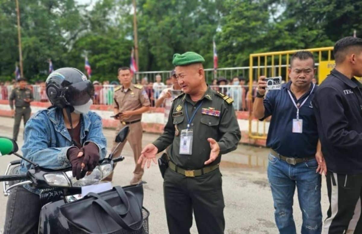 Cambodian motorbikes blocked at border in retaliation over fuel ban