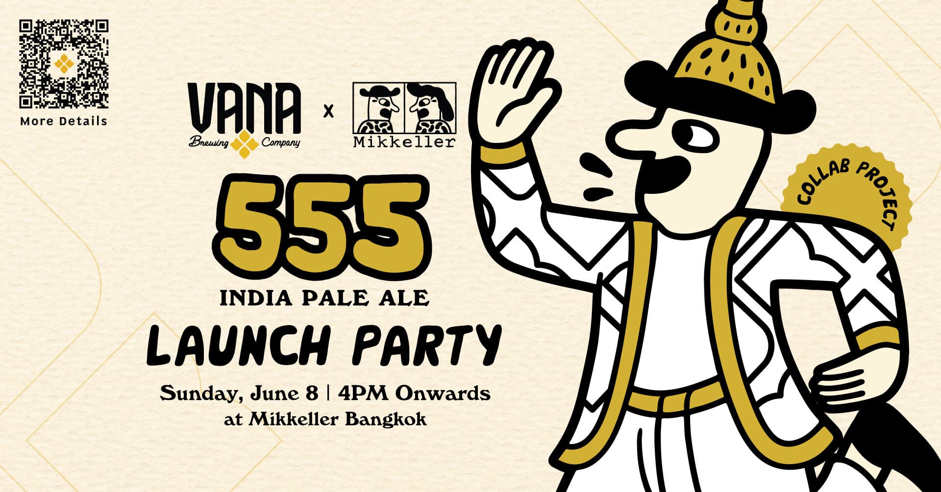 Mikkeller x Vana Brewing 555IPA first release at Mikkeller Bangkok