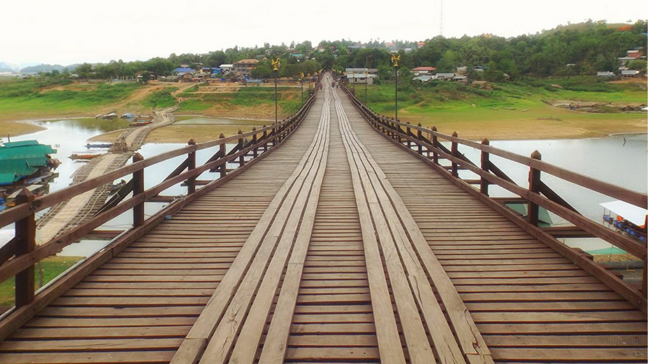 The Mon Bridge in Sangklaburi