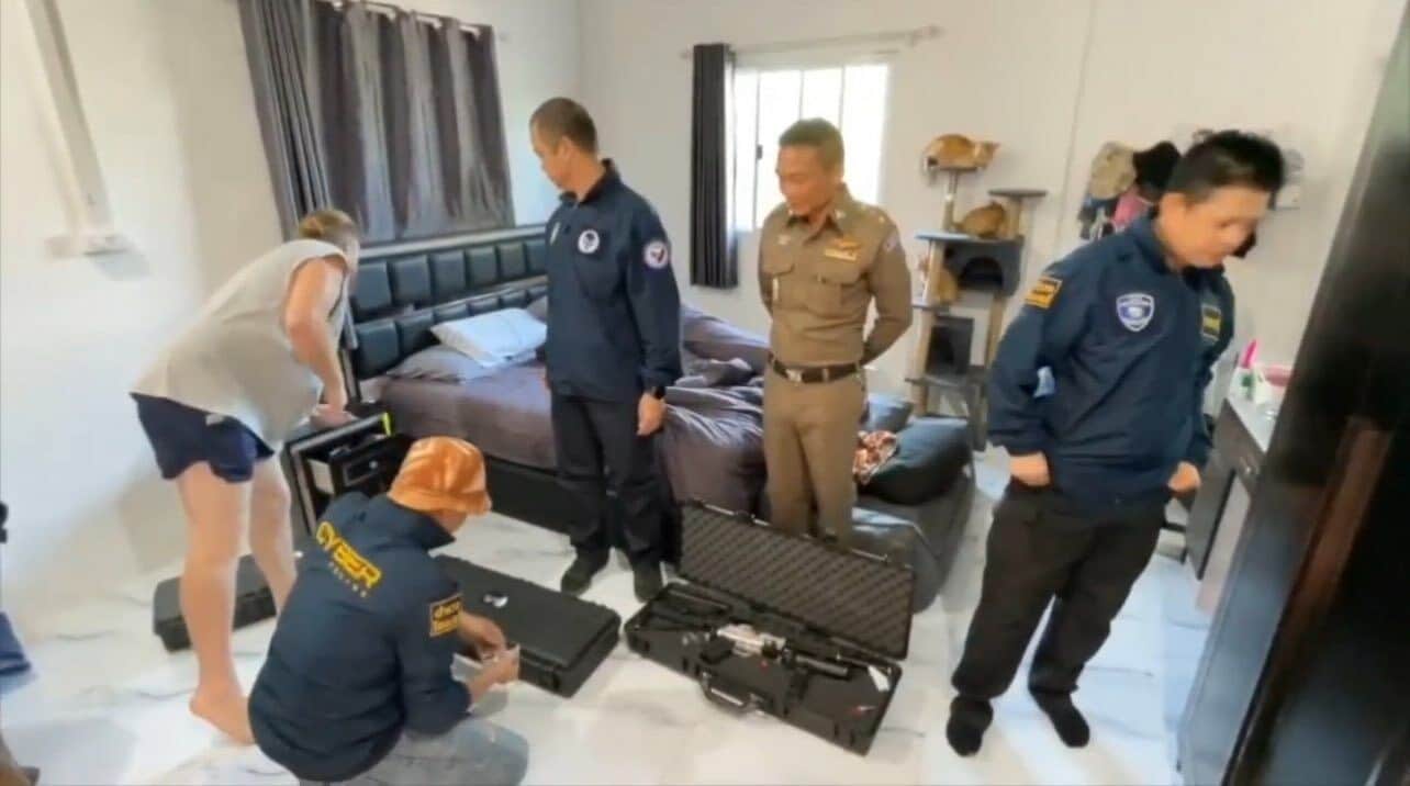 Silence is golden: Aussie cuffed over stash of illegal gun gear | News by Thaiger