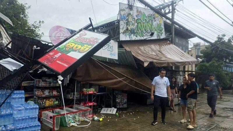 Homes wrecked, power poles downed in Thalang storm chaos | News by Thaiger