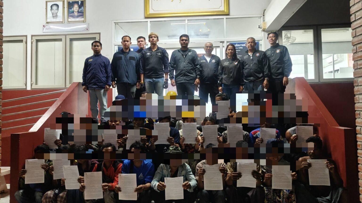 Rayong visa scam busted as 34 illegal workers nabbed on site | News by Thaiger