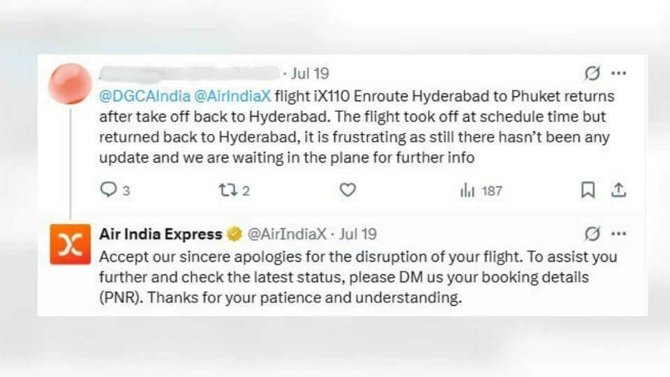 Phuket-bound Air India Express flight aborts after 16 minutes | News by Thaiger