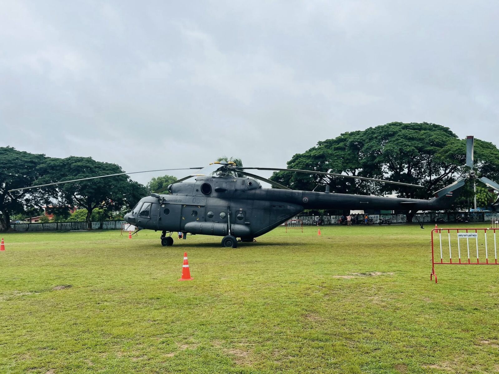 RTAF helicopter makes emergency landing on school field | News by Thaiger