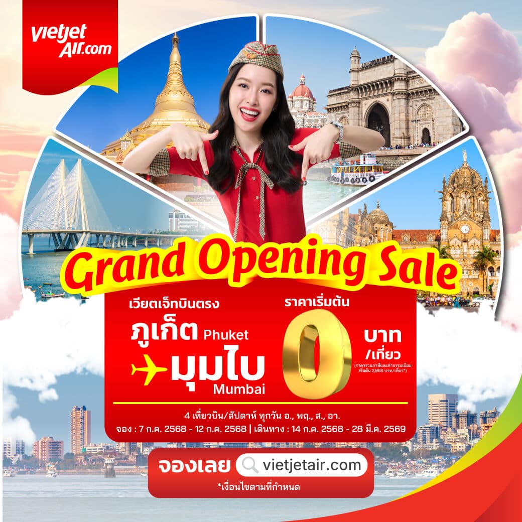 Thai Vietjet launches cheap Mumbai-Phuket flights | News by Thaiger
