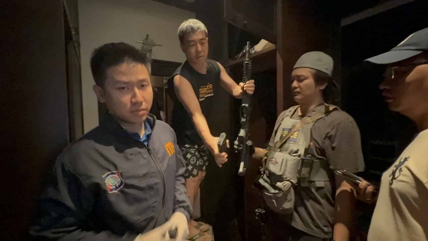 Chinese man busted for flaunting guns in Pattaya mansion | News by Thaiger