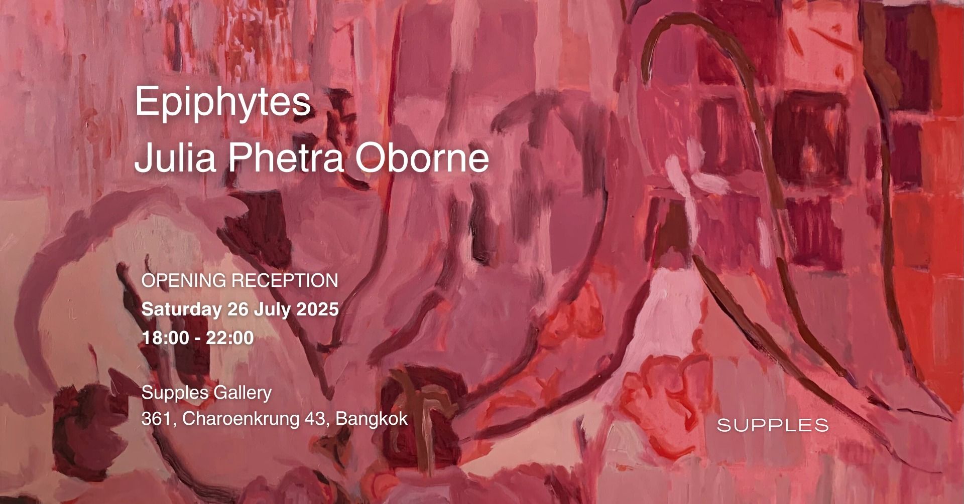 Opening reception of Epiphytes at Supples Gallery
