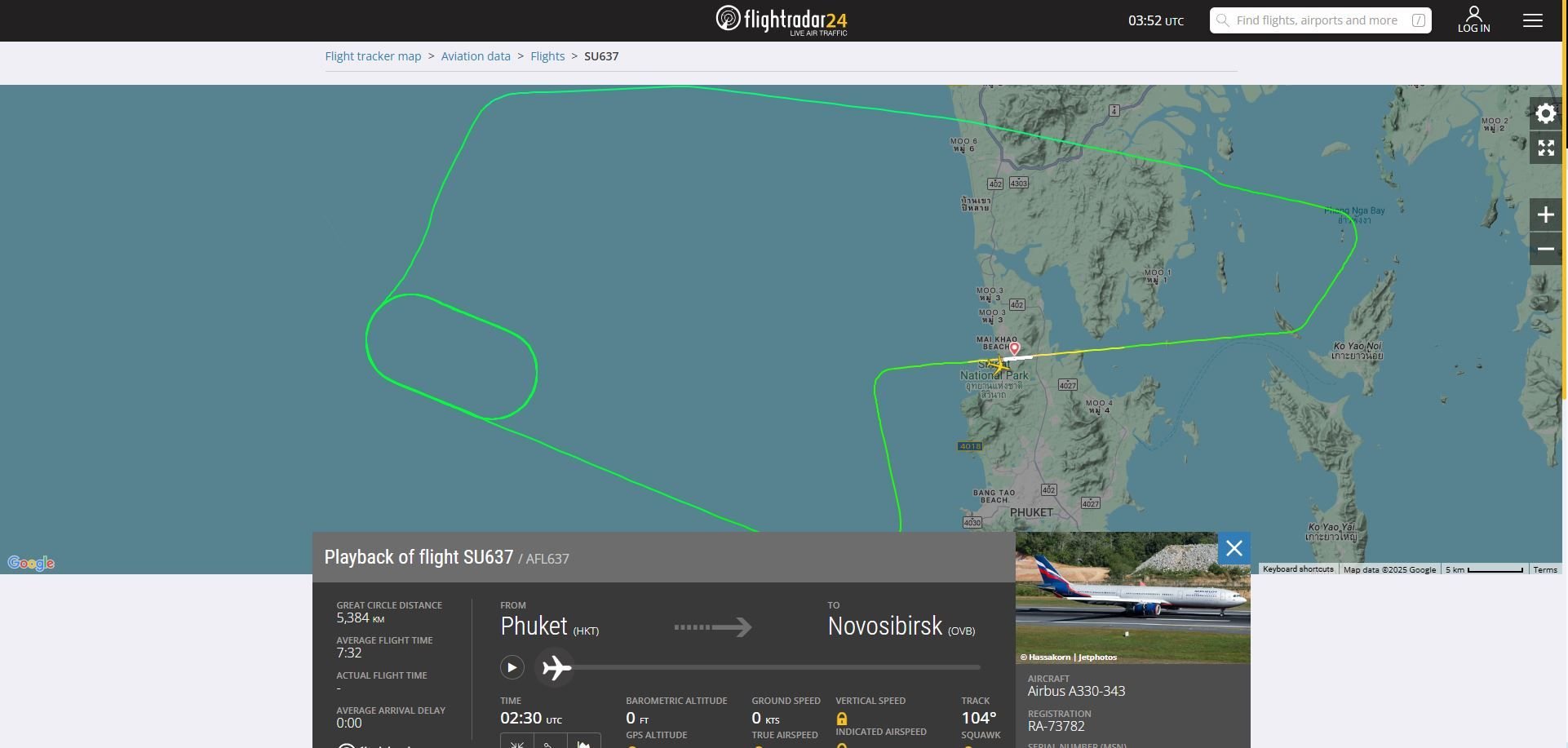 Aeroflot flight drama: Phuket return sparks hacker rumours | News by Thaiger