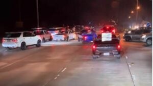 Illegal street race disrupts highway traffic, sparks public outrage (video)