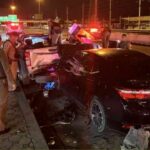 Drunk driver crashes into police car in Nonthaburi, two injured | Thaiger