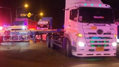 Fatal accident on Sukhumvit Road as truck collides with motorcycle | Thaiger