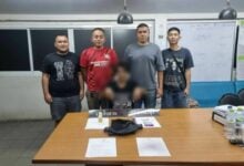 Chon Buri police arrest suspect with drugs and outstanding warrants