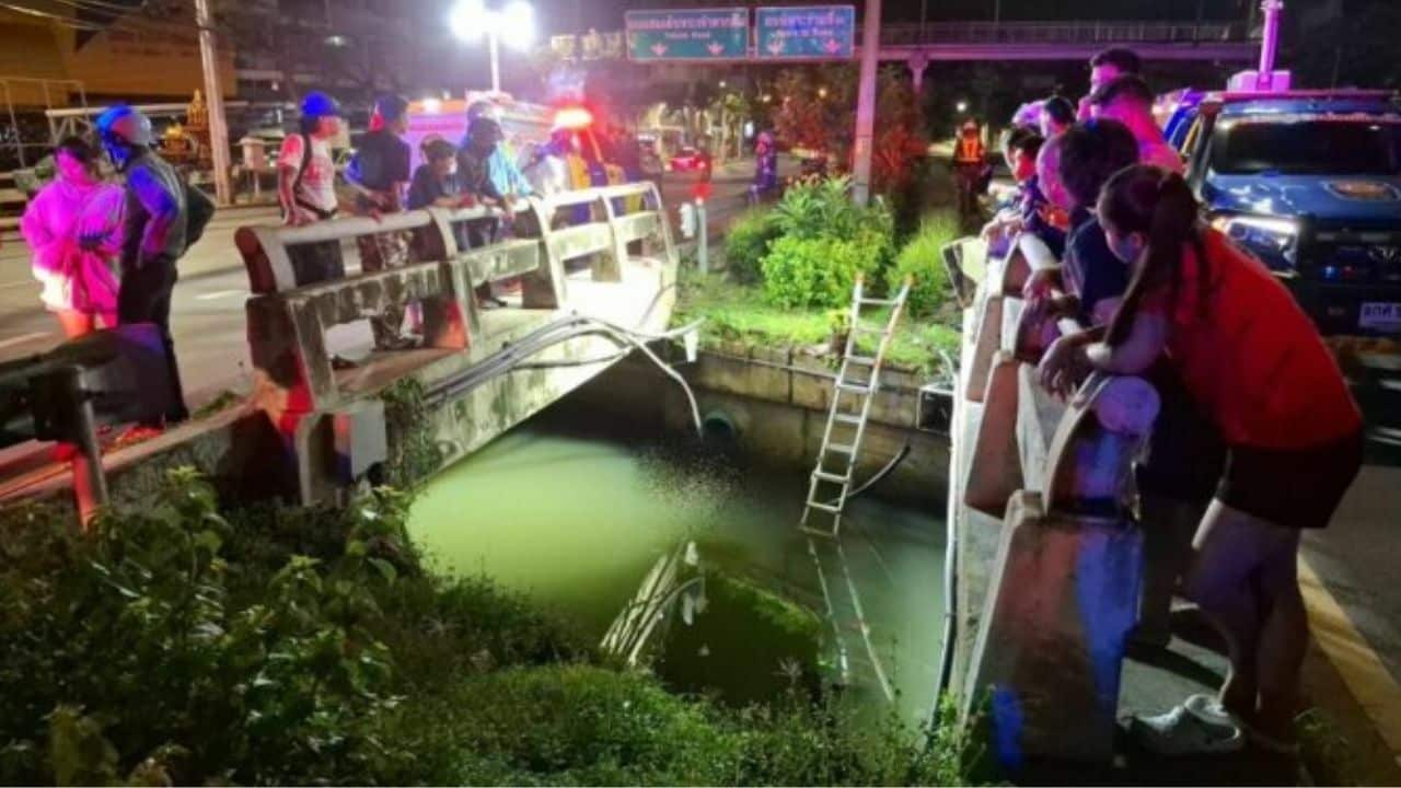 Motorcyclist’s body found in canal after Bangkok accident