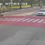 Van hits cyclist at Bangkok crossing, elderly man injured (video) | Thaiger