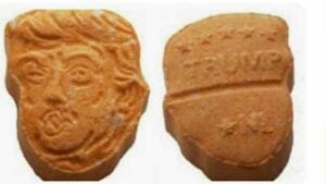 Bangkok delivery rider caught with Trump-themed ecstasy pills