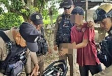 Buriram man caught with stolen motorcycle and drugs