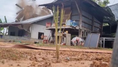 EOD Police destroy BM-21 rocket embedded under Buriram house | Thaiger