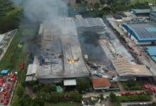 Rescuers retrieve 8 bodies from Saraburi factory fire, 2 still missing