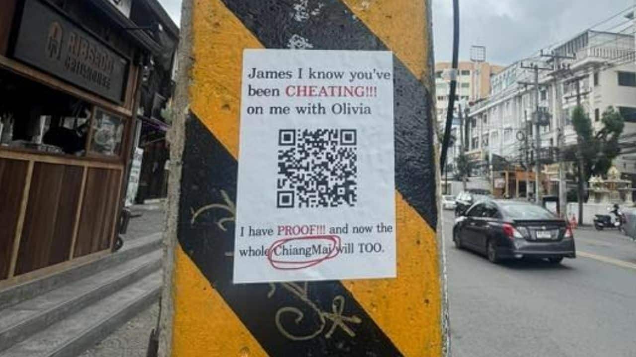 Chiang Mai locals fear scam as love scandal posters pop up across province