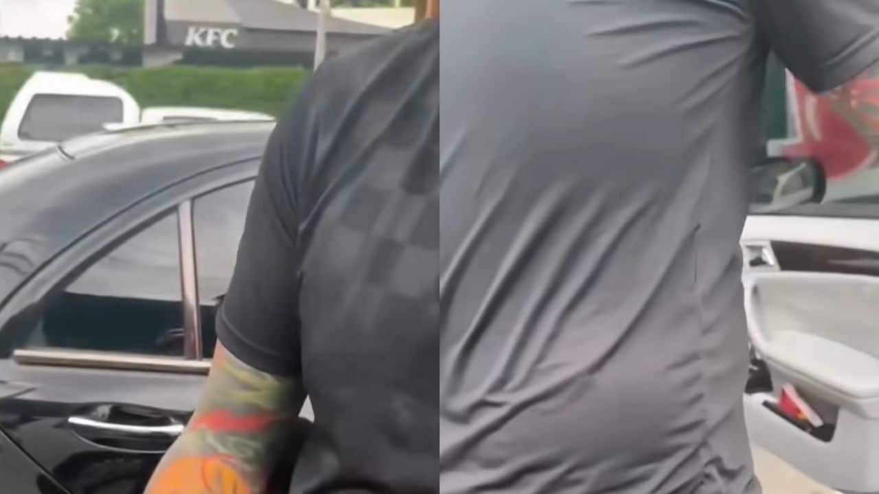 Thai driver slaps motorcyclist