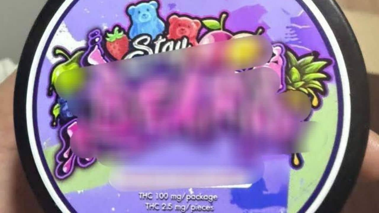 Girl eats cannabis gummies and at brain damage risk