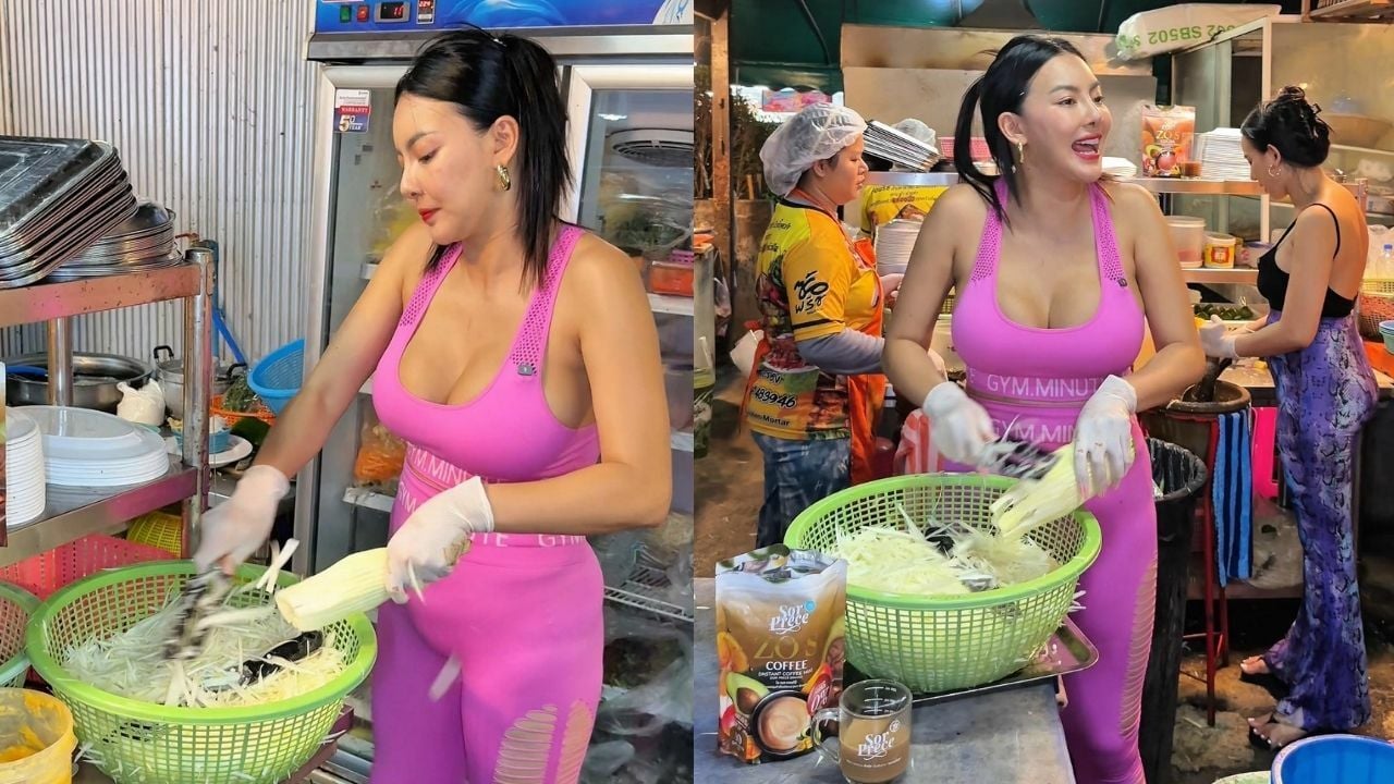 Sexy food store owner criticised for cleanliness of food