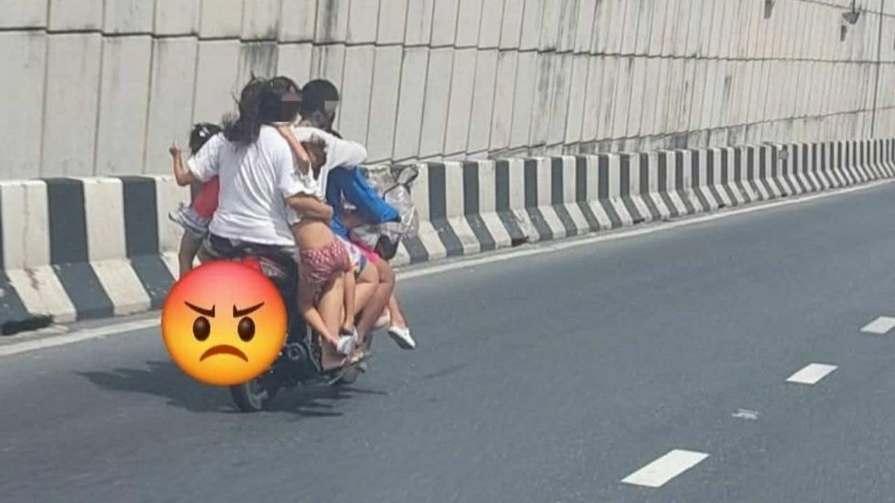 Family of 7 on motorcycle sparks safety outrage in Phuket | News by Thaiger