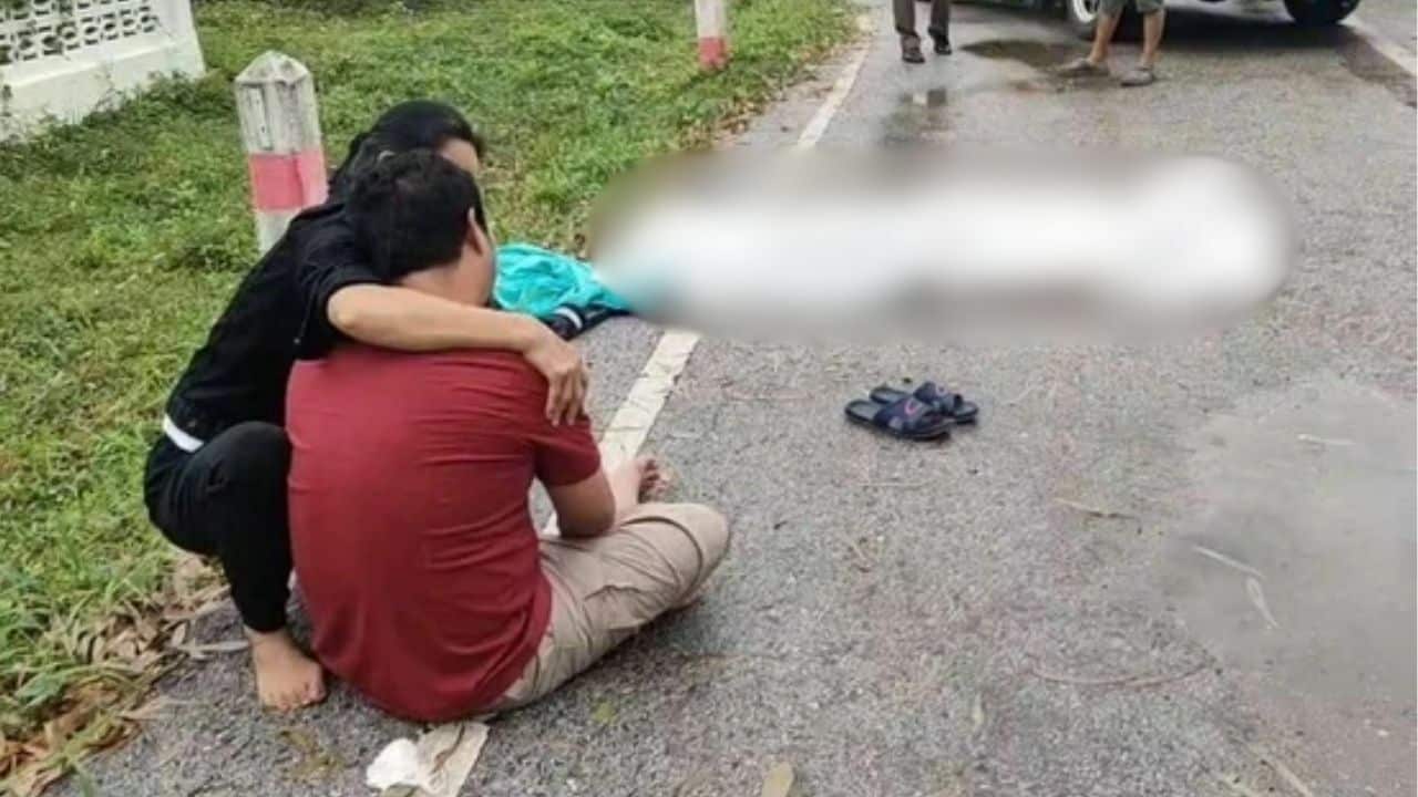 Thai mother fatally struck by son’s car while making merit