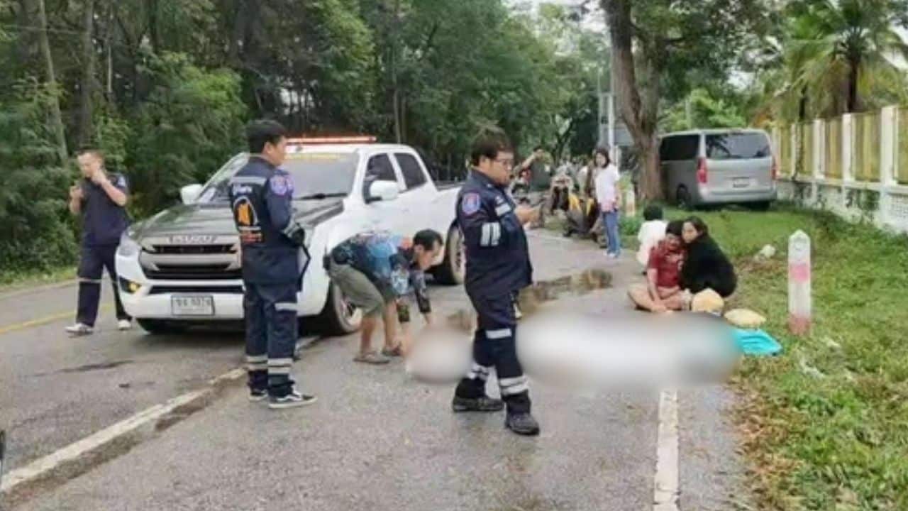 Thai man accidentally crashes and kills his mother
