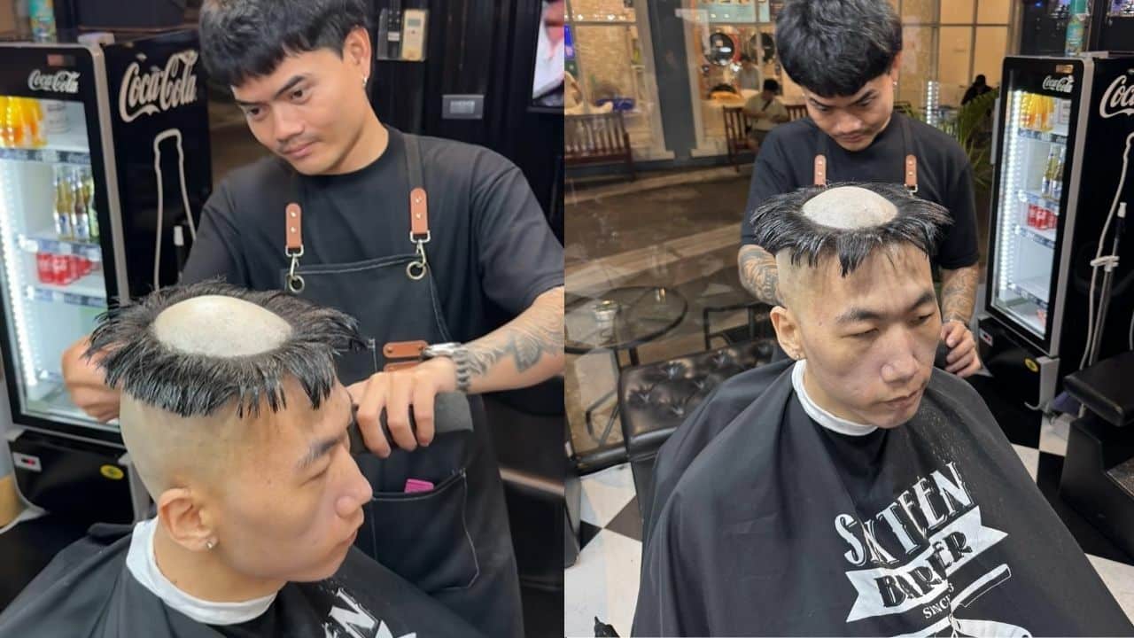 South Korean man kappa hair Pattaya