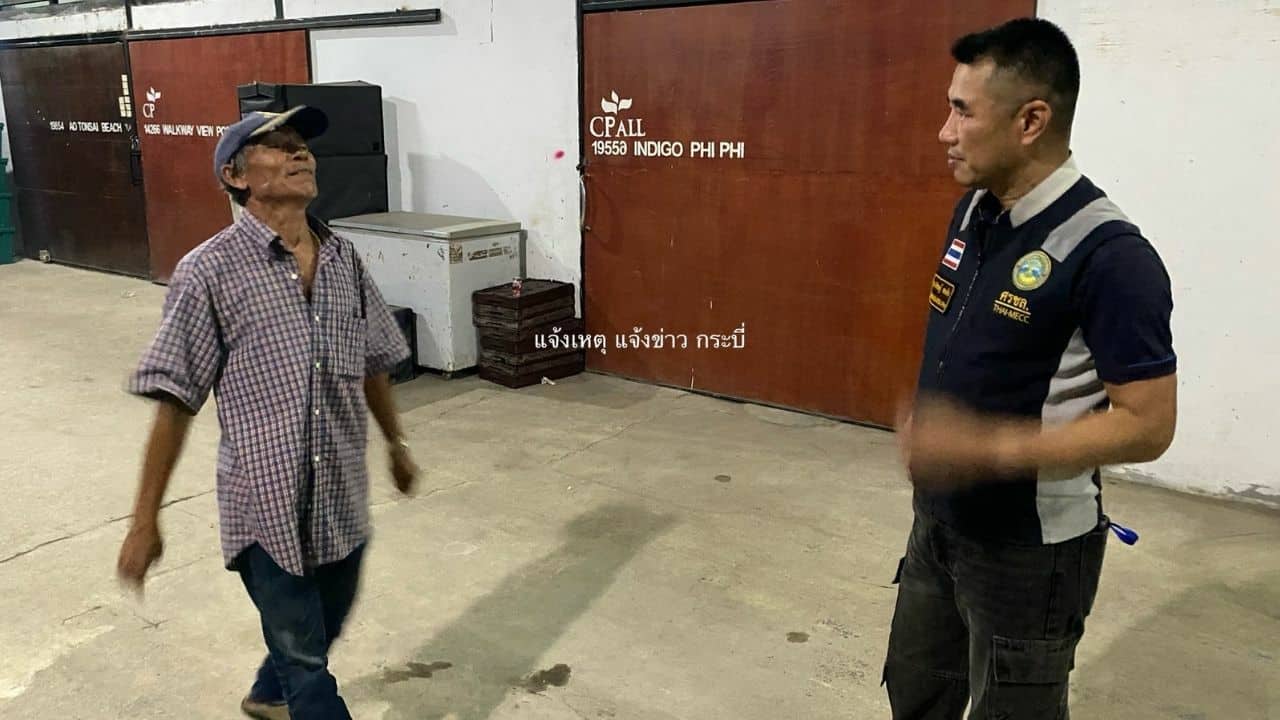 Krabi boat driver rescued