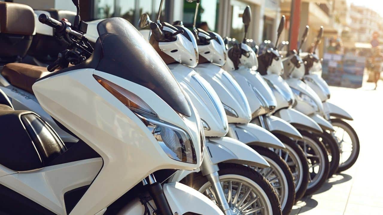 motorcycle rental shop