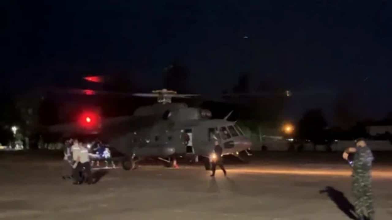 Thao soldier steps on landmine