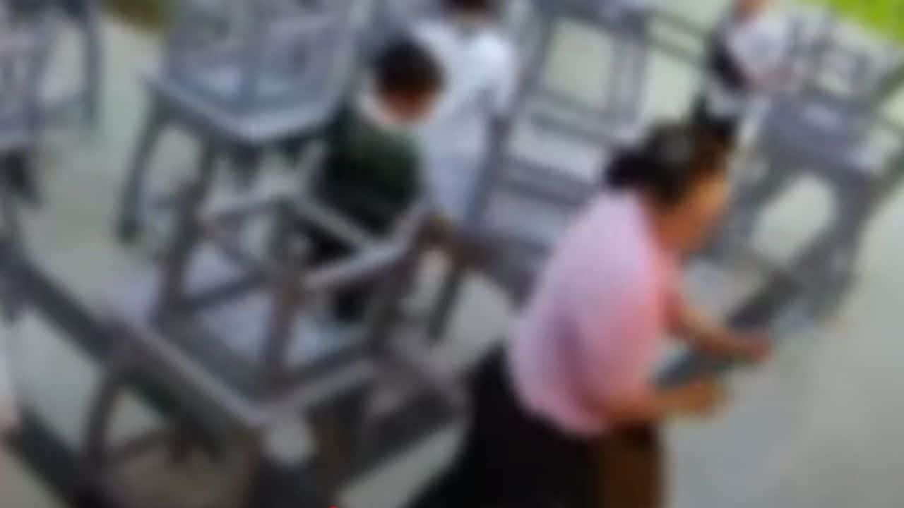 Thai boy punished with broomstick at school