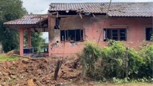 2 month old baby killed in cross-border rocket strike in Surin | Thaiger