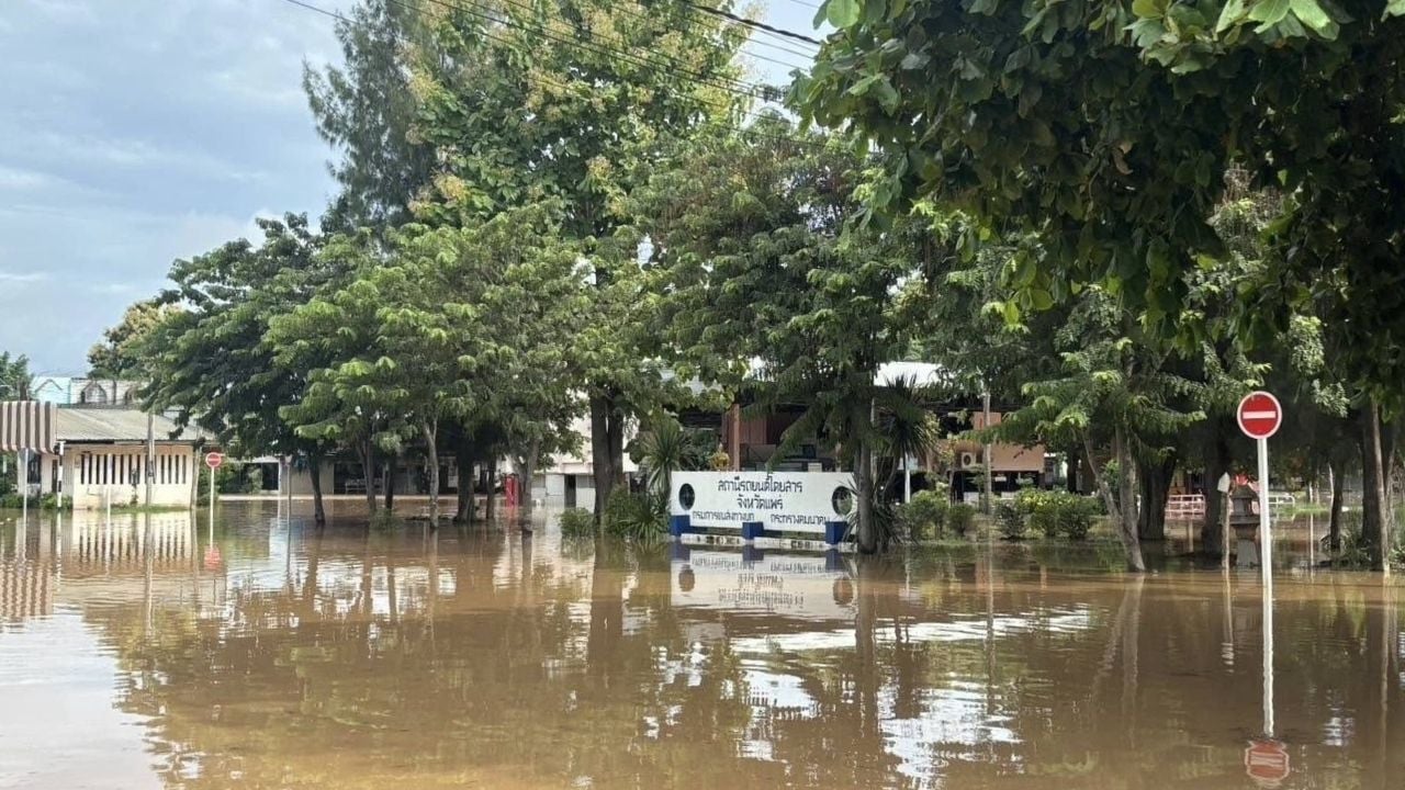 Flood in northern Thailand