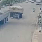 Thai pedestrian injured after runaway trailer smashes into footpath | Thaiger